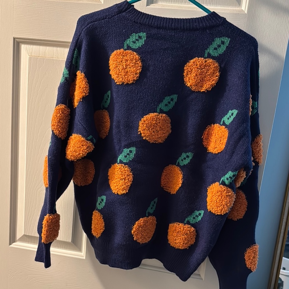 Orange Patterned Sweater - Picture 2 of 5